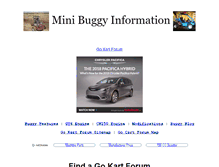 Tablet Screenshot of buggyinfo.com